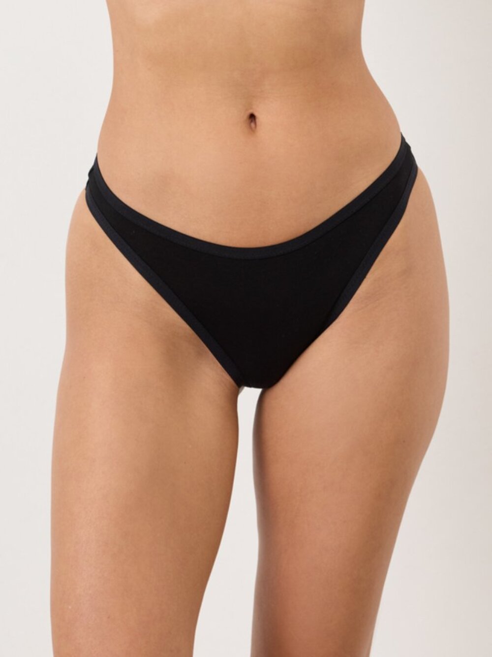 NIP Pact Underwear Thong in Black Size XL
